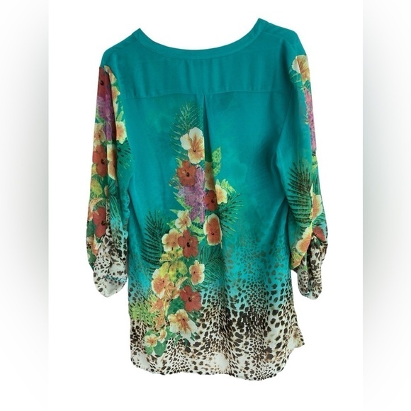 Soft Surrounding Womens 1/4 Button Up Tunic Top - Picture 3 of 11